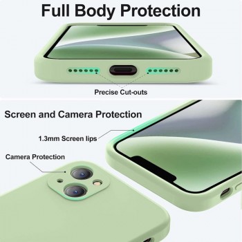 Liquid Air silikoninis dėklas su kameros apsauga - žalias (Apple Iphone 15 Plus) Liquid Air silikoninis dėklas su kameros apsauga - žalias (Apple Iphone 15 Plus)
